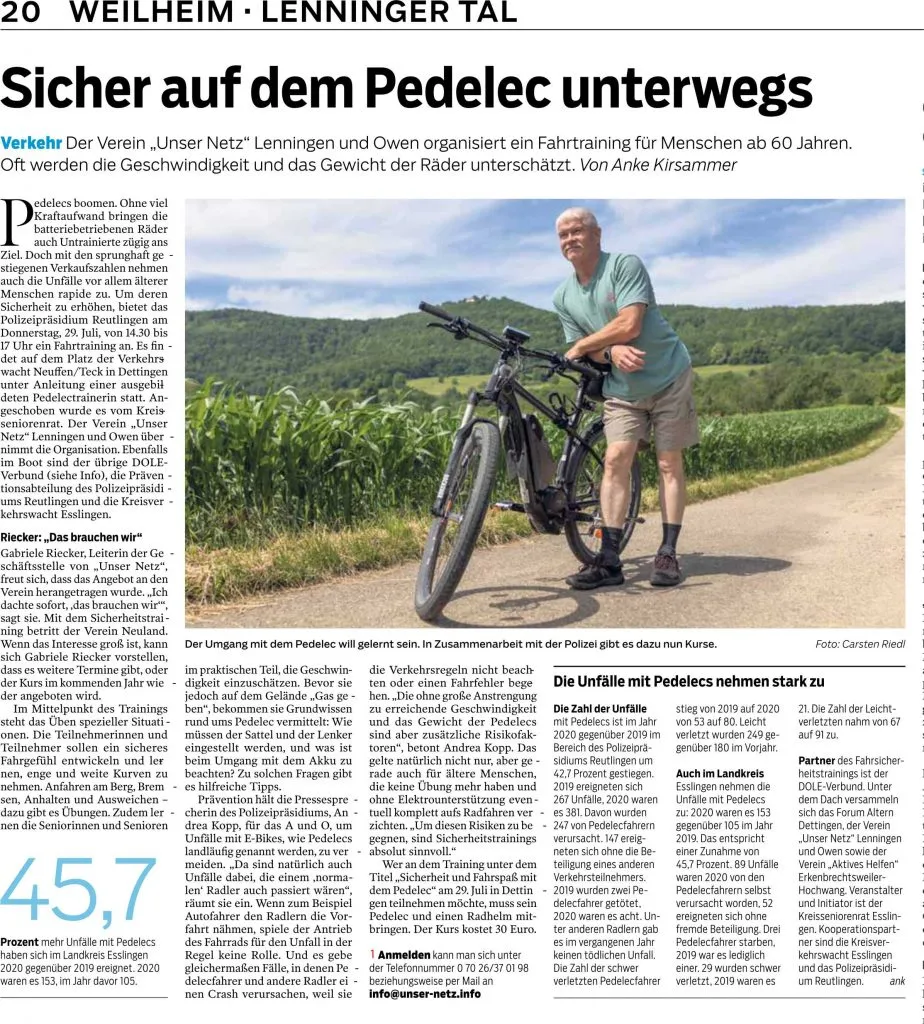 Pedelac Training Kreisseniorenrat esslingen
